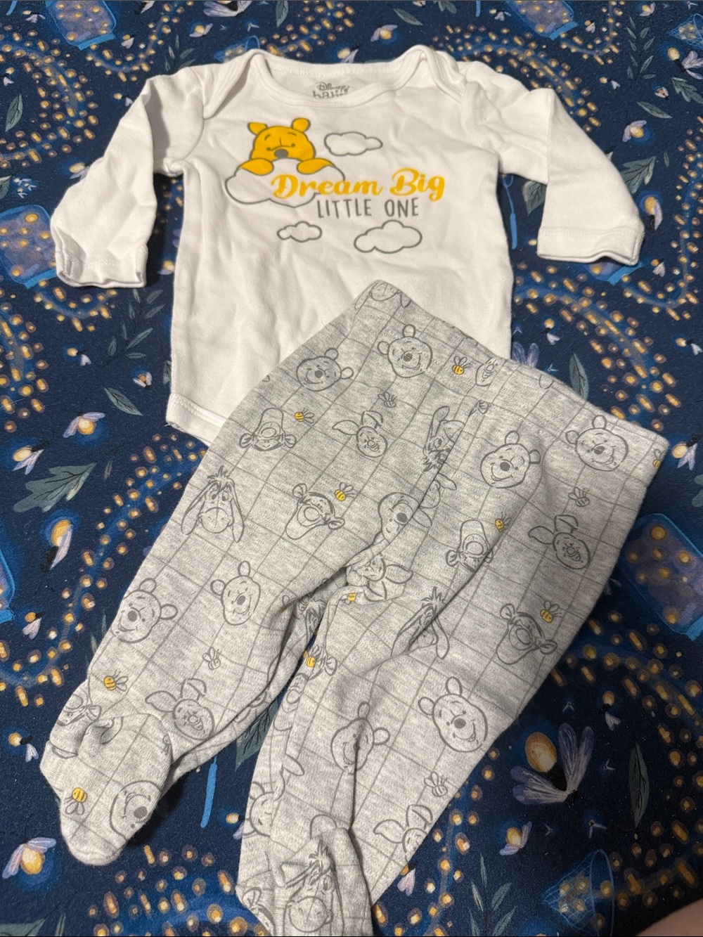 Disney White & Yellow 'Dream Big Little One' Two-Piece Set